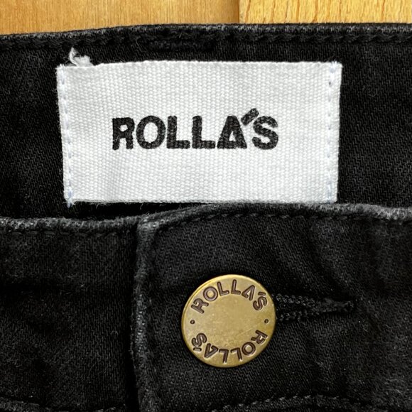 ROLLA'S Black Cropped Jeans - Picture 2 of 12